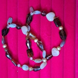 Sara Blaine stone bracelet set of 2